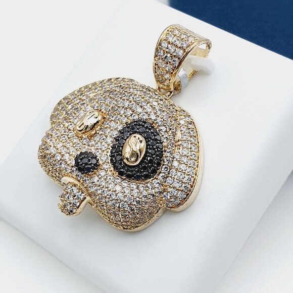 14K Gold Plated Cubic Zircon Pendant, INUS1BR260 - Picture 4 of 9